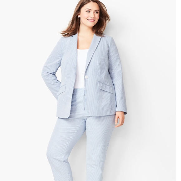Talbots Pants & Jumpsuits Talbots Seersucker Pant Suit Set Of 2 Sz 2 1 Poshmark
